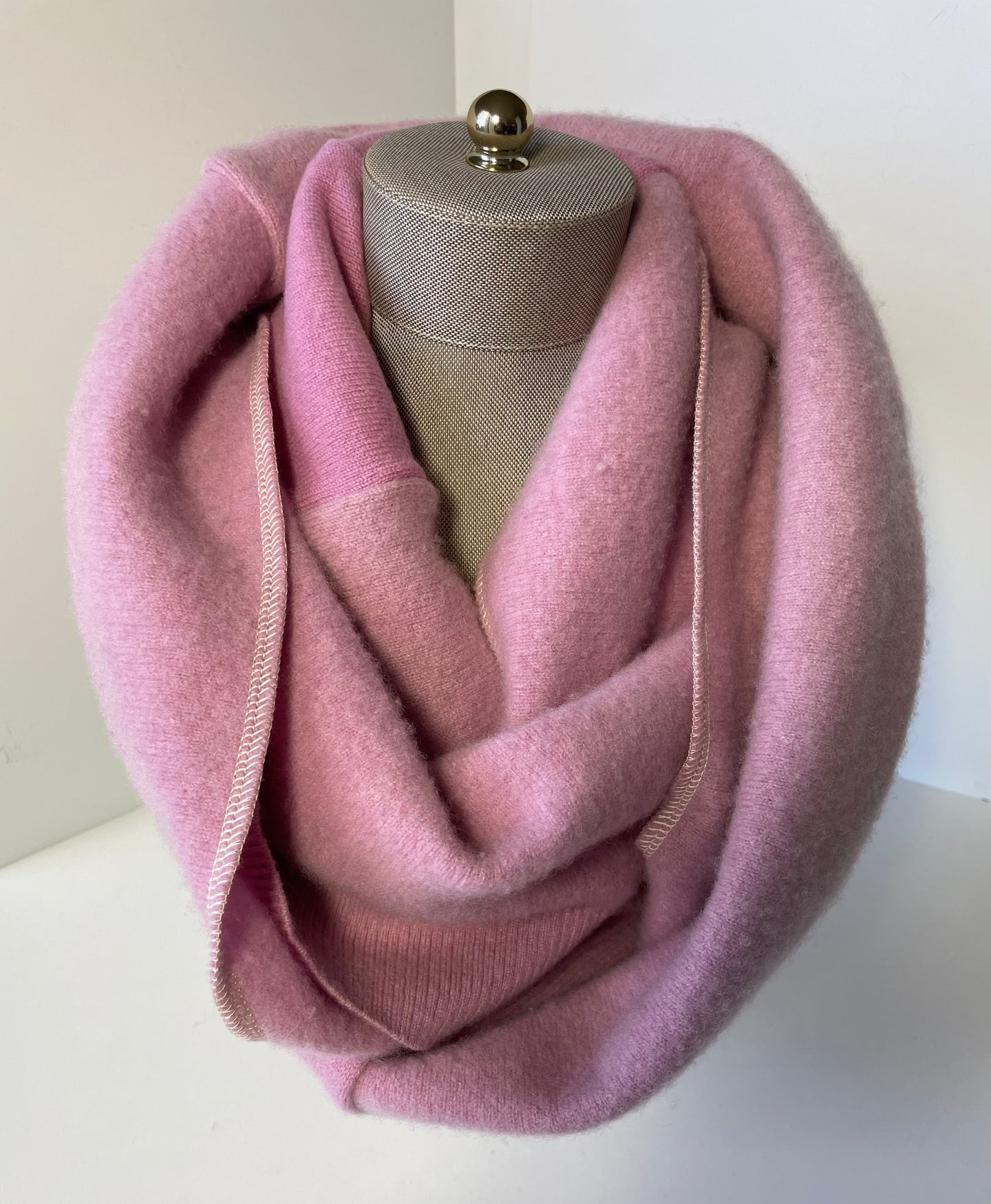 Rose Infinity Cashmere Scarf