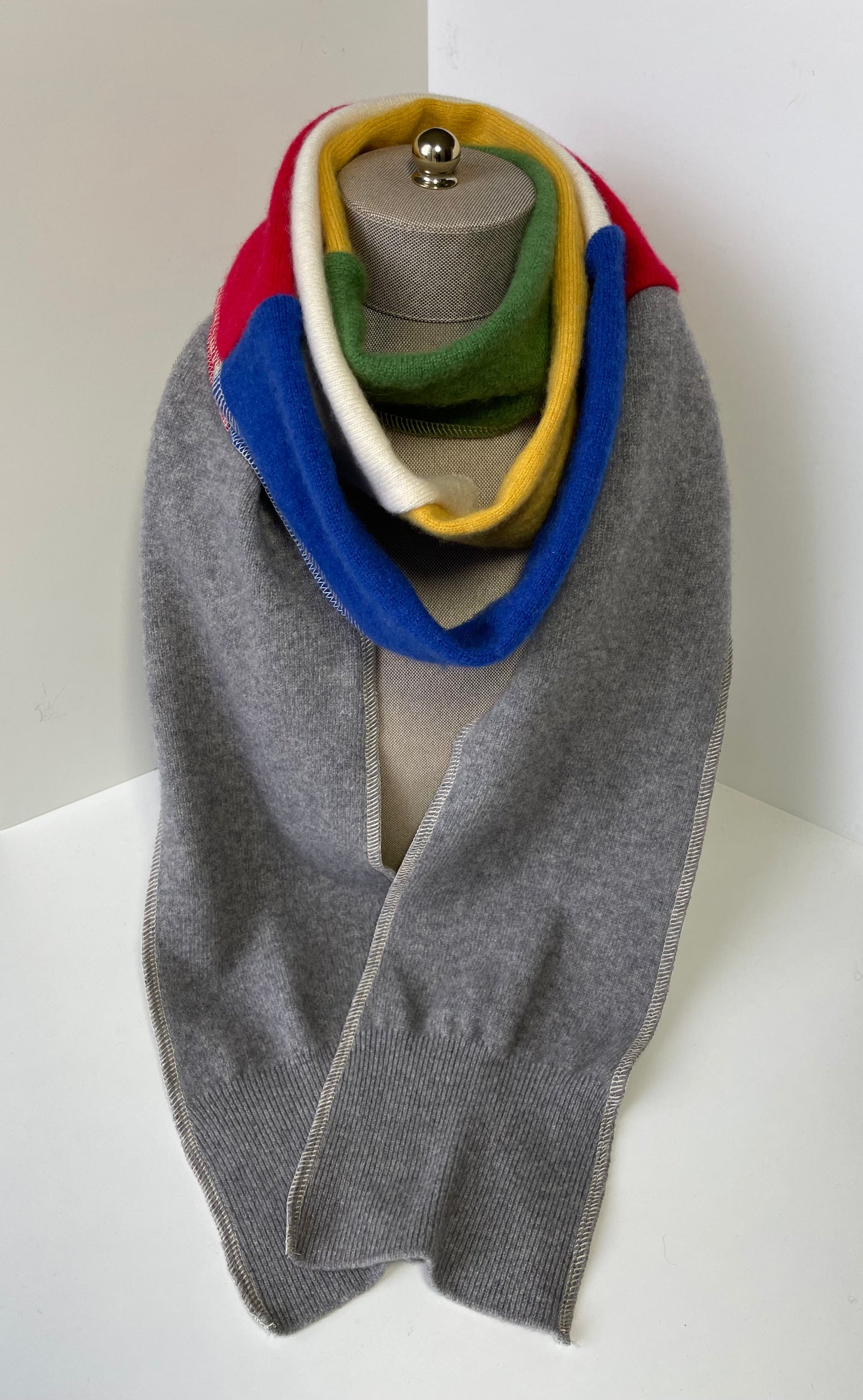 Gray/Green/Blue/Red/Yellow/Cream Long Cashmere Scarf